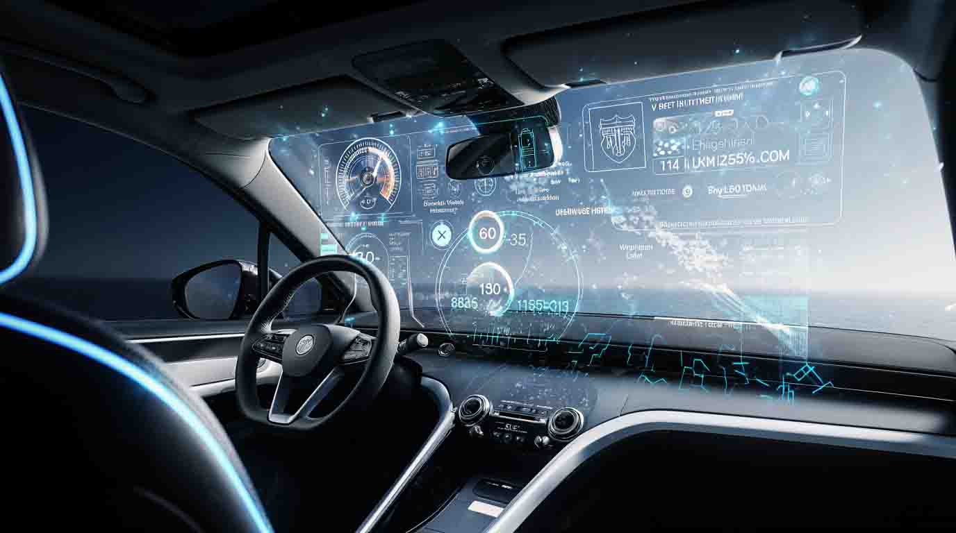 pare-brises intelligents avec affichage tête haute auto